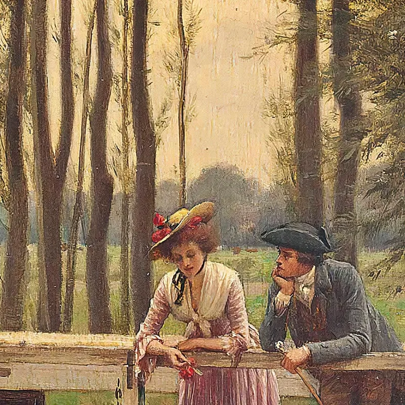 The Trysting Place Edmund Blair Leighton