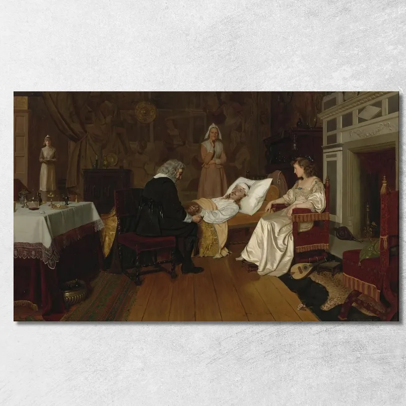 Witness My Act And Seal Edmund Blair Leighton canvas print