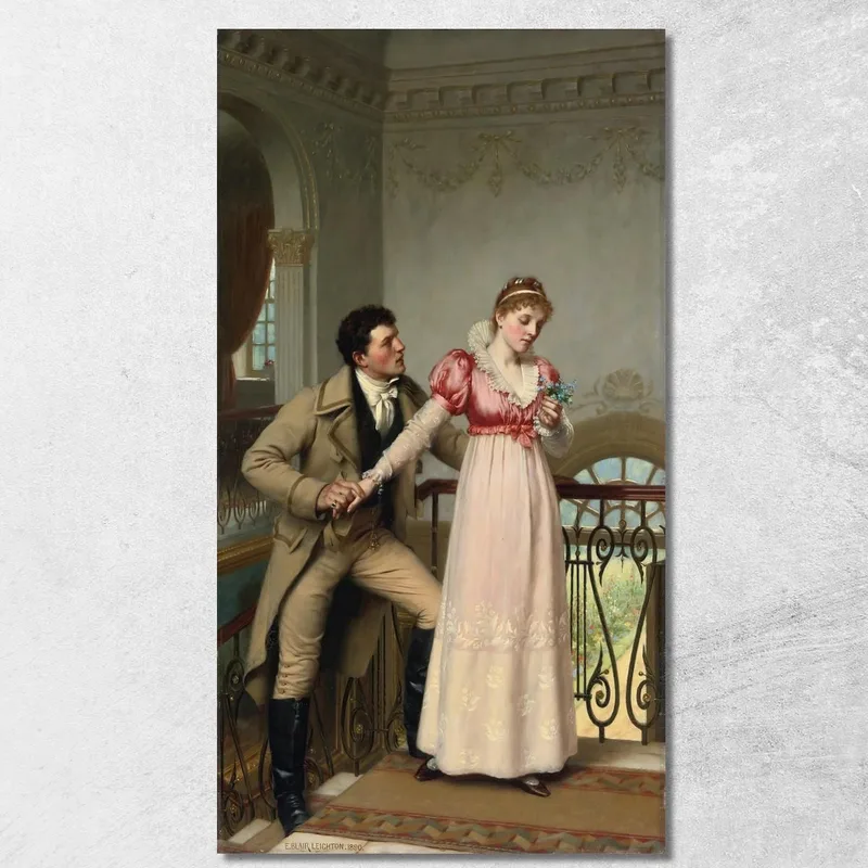 Yes Or No Edmund Blair Leighton canvas print