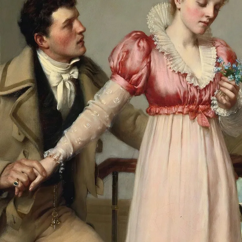 Yes Or No Edmund Blair Leighton