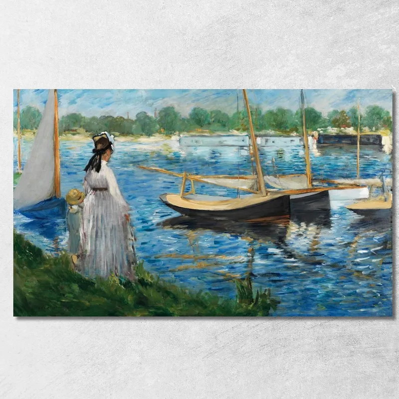 Banks Of The Seine At Argenteuil Édouard Manet canvas print