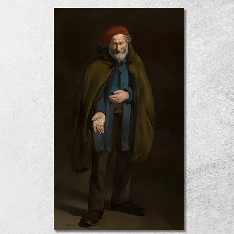 Beggar With A Duffle Coat Philosopher Édouard Manet canvas print