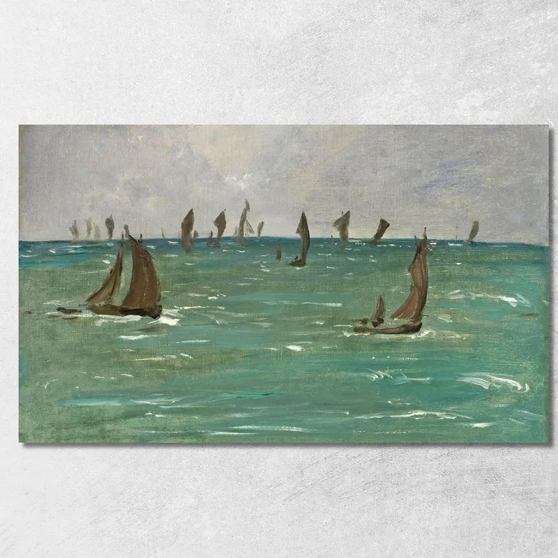 Boats At Berck-Sur-Mer Édouard Manet canvas print