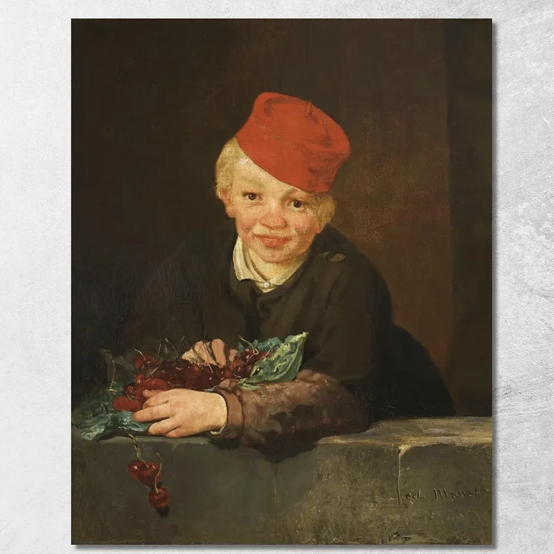 Boy With Cherries Édouard Manet canvas print