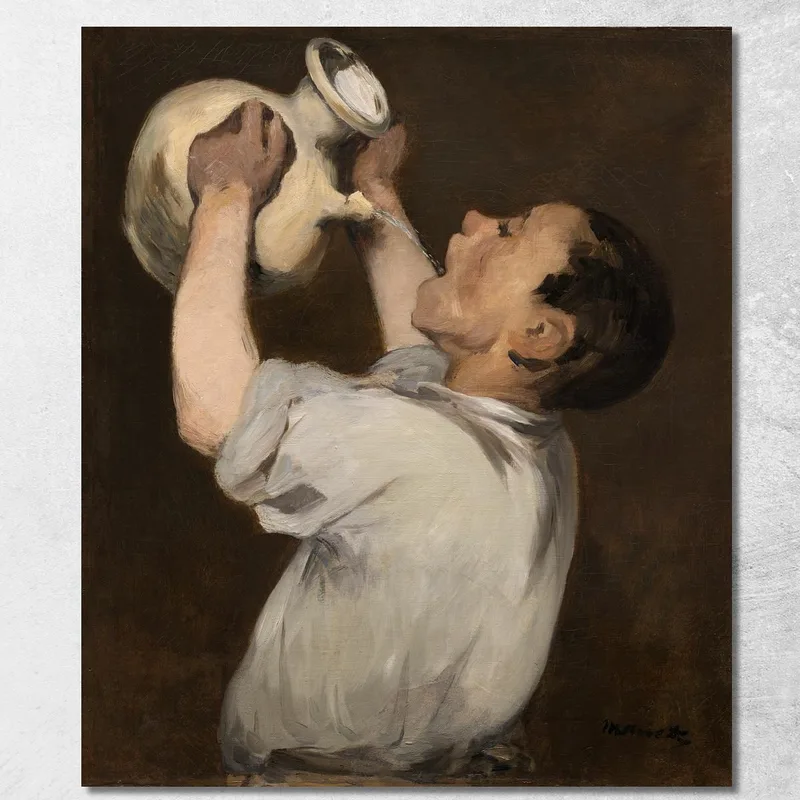Boy With Pitcher La Régalade Édouard Manet canvas print