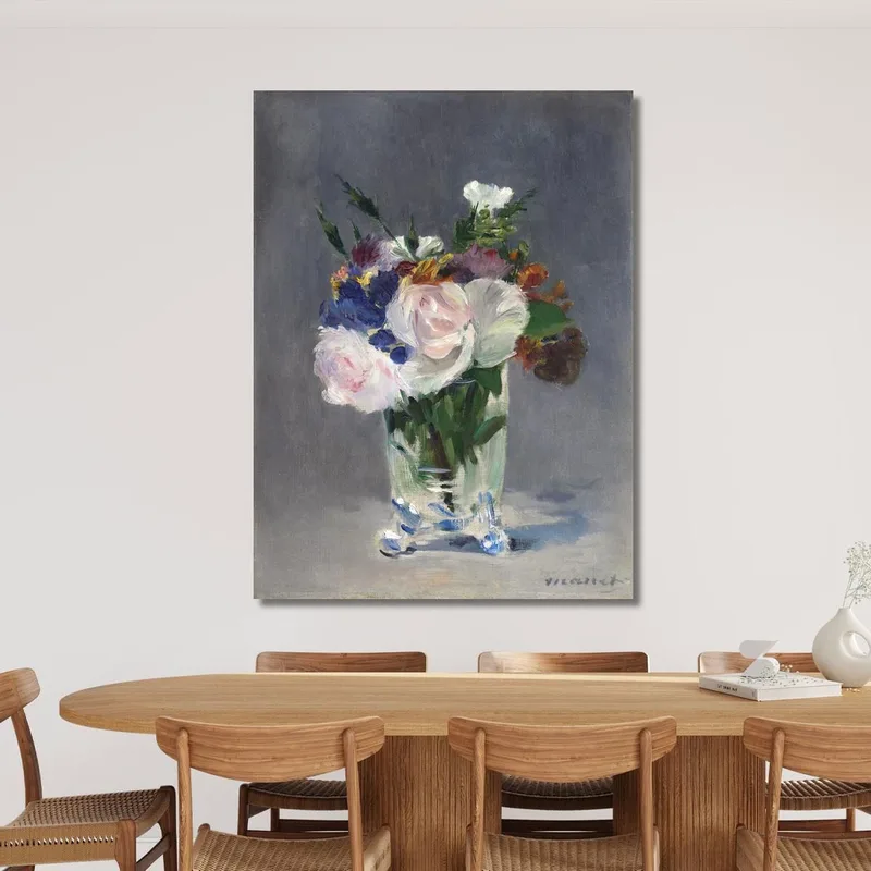Fiori In Un Vaso Di Cristallo Édouard Manet