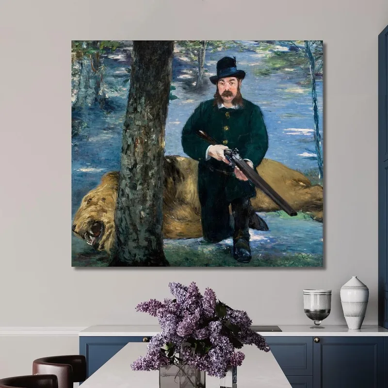 Sr. Eugène Petuiset El Cazador De Leones Édouard Manet