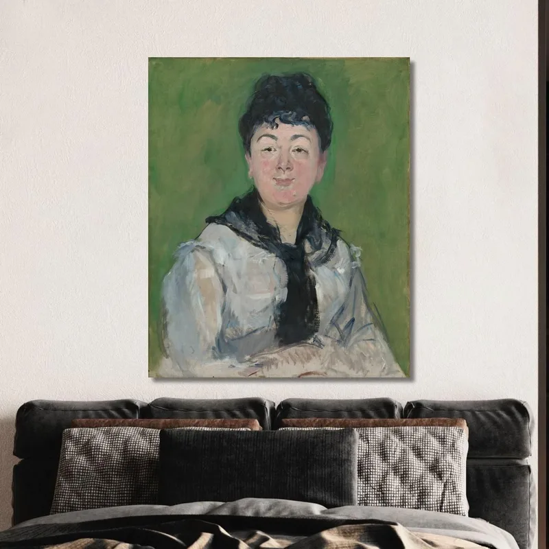 Portrait Of A Woman With A Black Fichu Édouard Manet