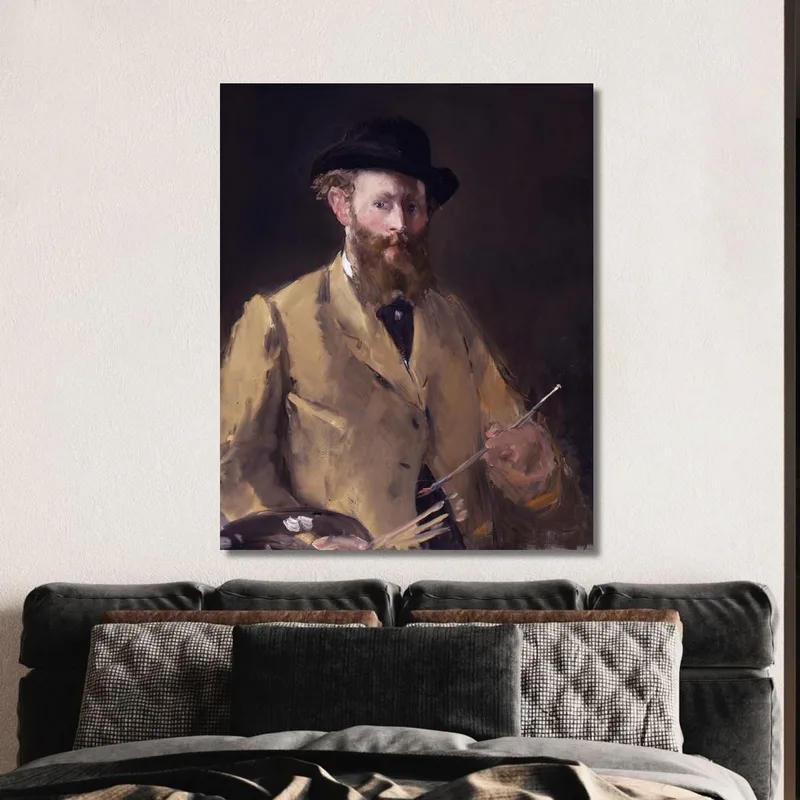 Self-Portrait With Palette Édouard Manet