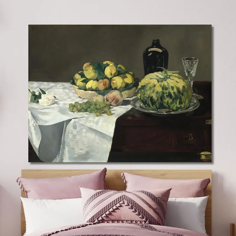 Nature Morte Au Melon Et Aux Pêches Édouard Manet