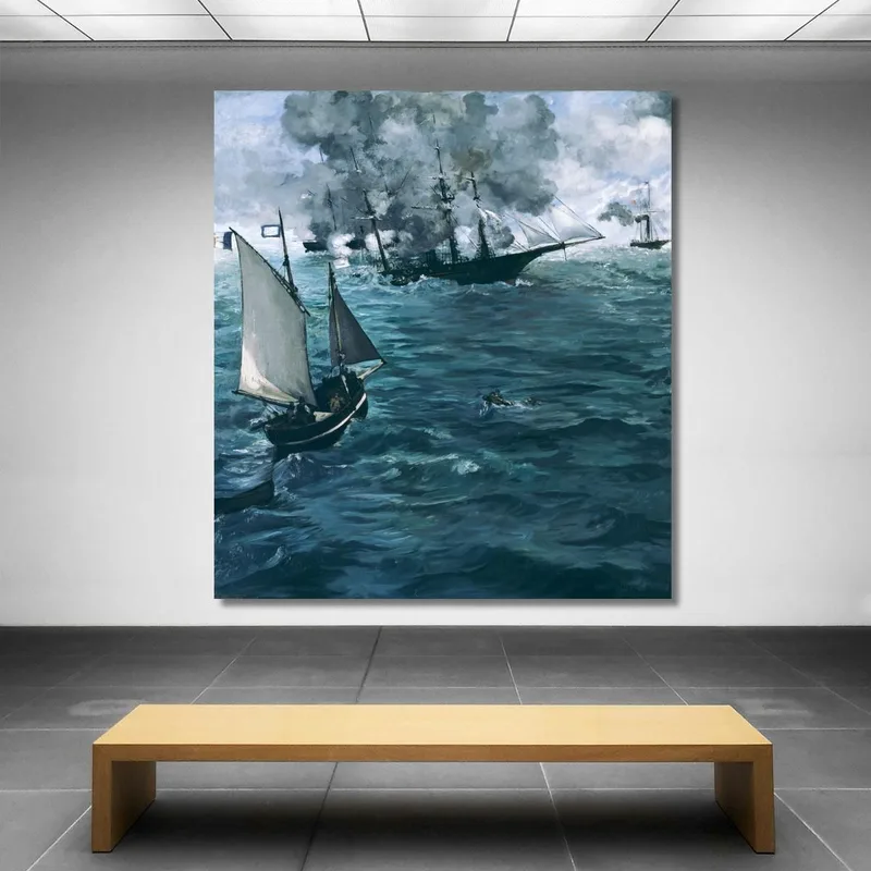 La Batalla Del Kearsarge Y El Alabama Édouard Manet