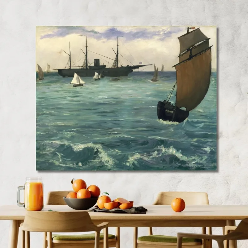 El Kearsarge En Boulogne Édouard Manet