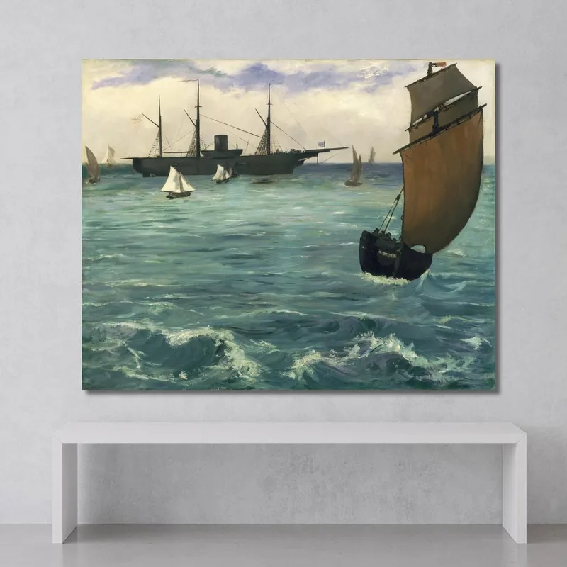 El Kearsarge En Boulogne Édouard Manet
