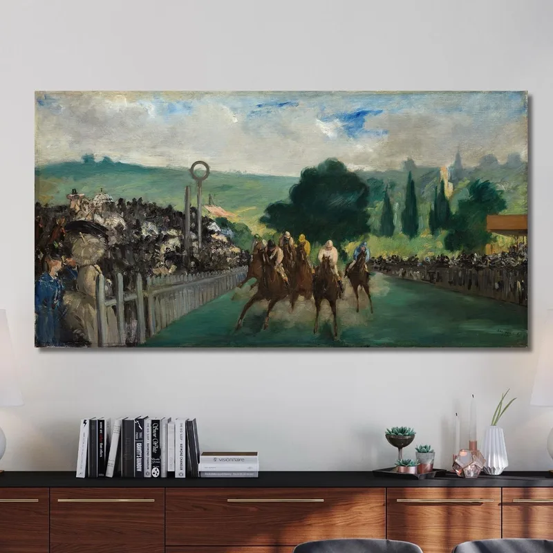 Die Rennen Von Longchamp Édouard Manet