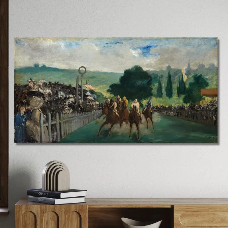 Die Rennen Von Longchamp Édouard Manet