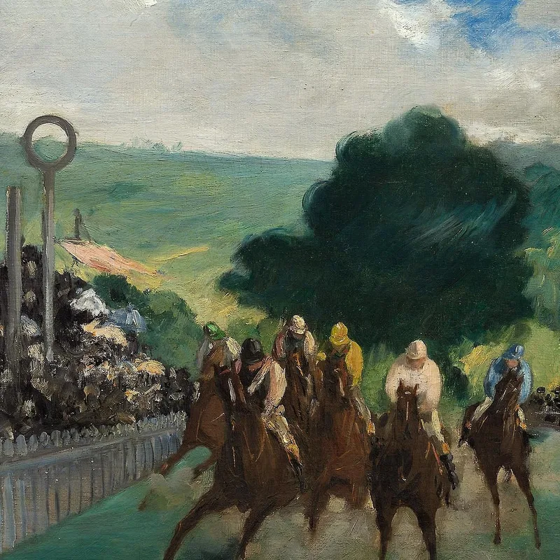 Die Rennen Von Longchamp Édouard Manet