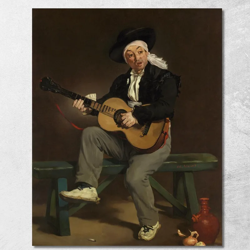 Il Cantante Spagnolo Édouard Manet quadro stampa su tela