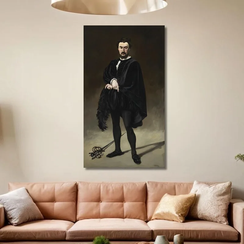 El Actor Trágico Rouvière Como Hamlet Édouard Manet