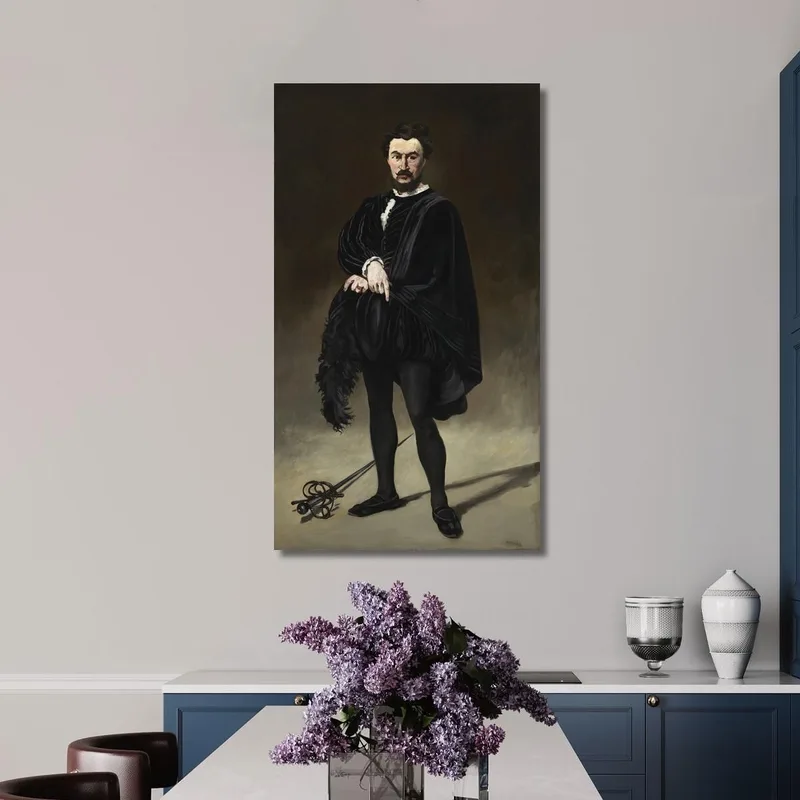 El Actor Trágico Rouvière Como Hamlet Édouard Manet