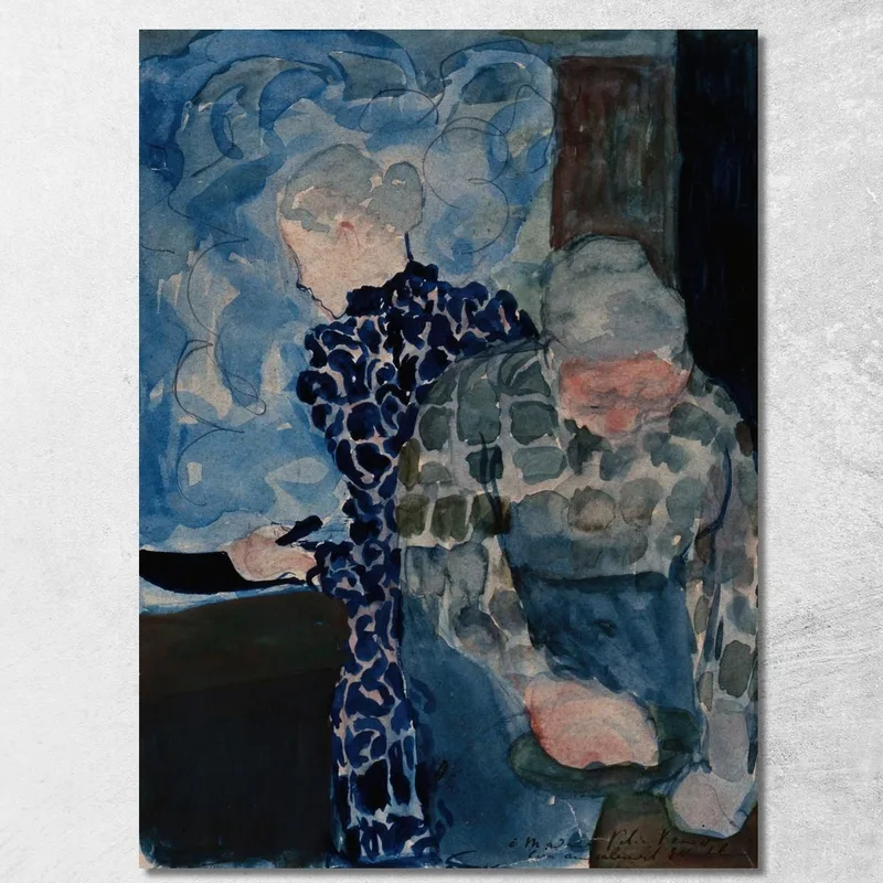 Interno Di Due Donne Édouard Vuillard quadro stampa su tela