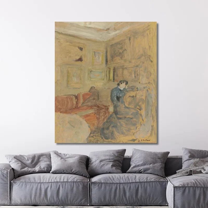 Madame Hessel Nel Suo Piccolo Soggiorno Édouard Vuillard