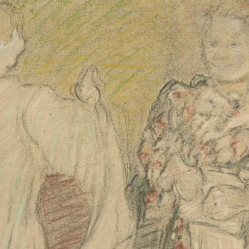 Madame Vuillard Conversing With A Young Girl Édouard Vuillard