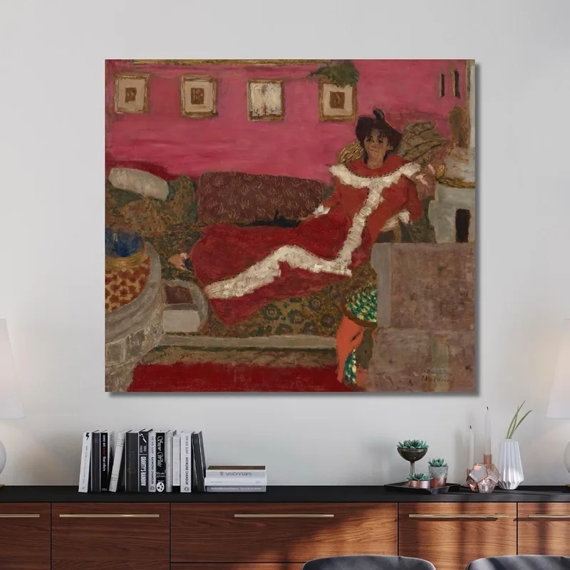 Porträt Von Madame Delierre Diese Symphonie In Rot Édouard Vuillard