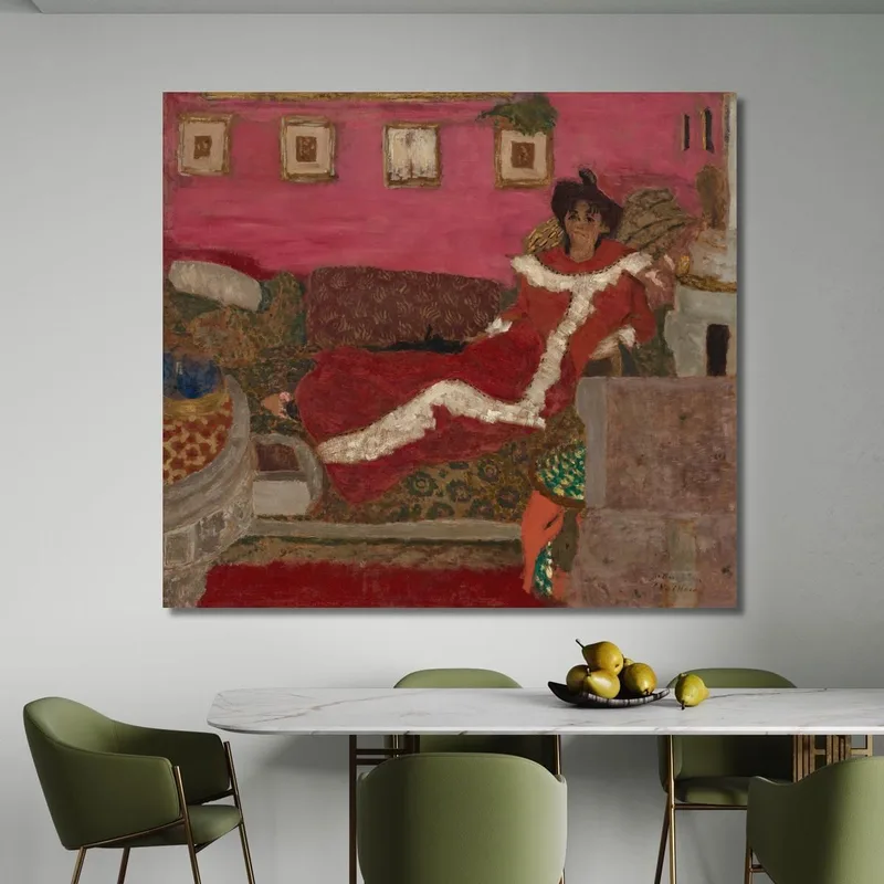 Porträt Von Madame Delierre Diese Symphonie In Rot Édouard Vuillard