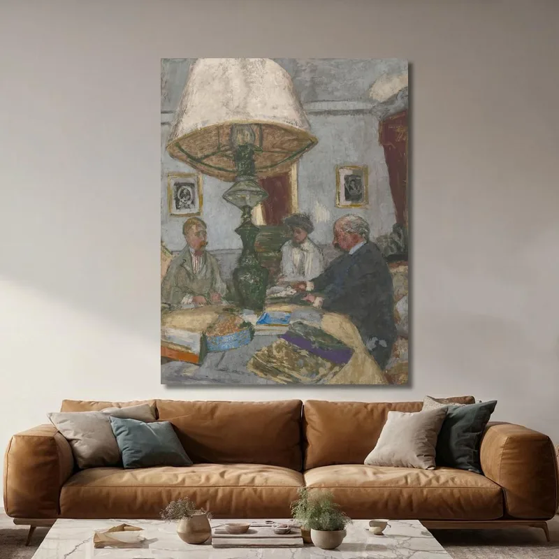 Under The Great Lamp In Saint-Jacut Édouard Vuillard