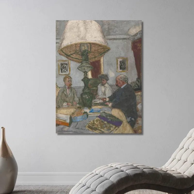 Under The Great Lamp In Saint-Jacut Édouard Vuillard