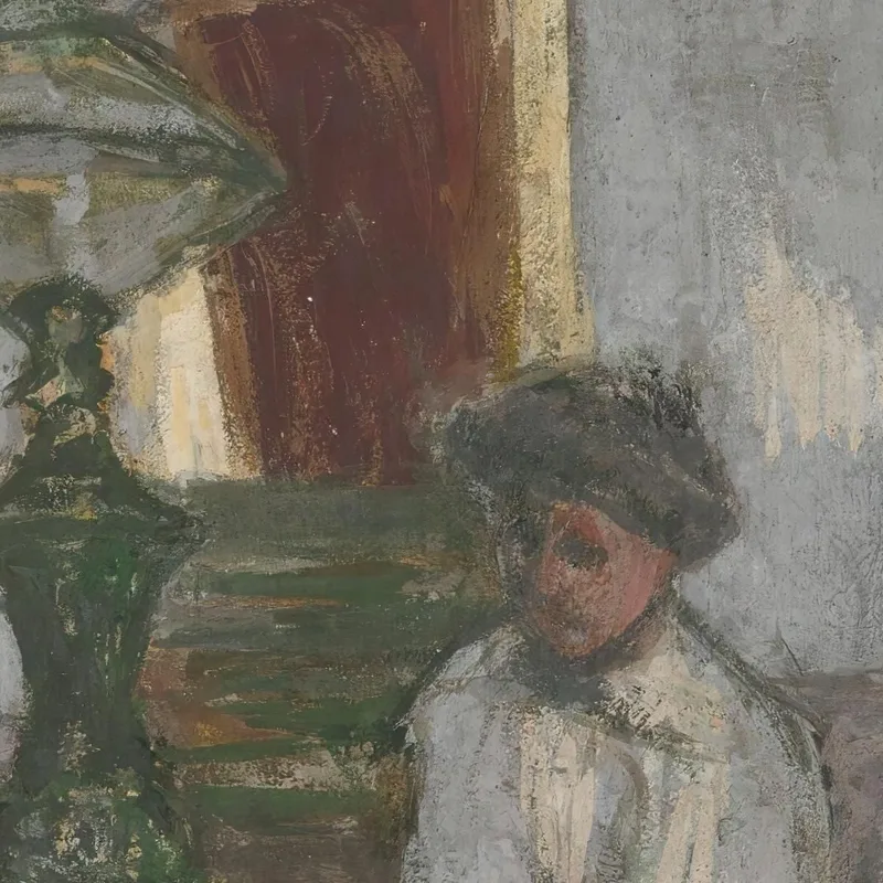 Under The Great Lamp In Saint-Jacut Édouard Vuillard
