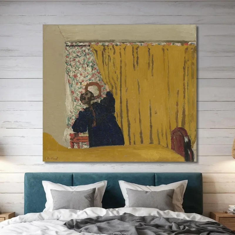 Der Gelbe Vorhang Édouard Vuillard