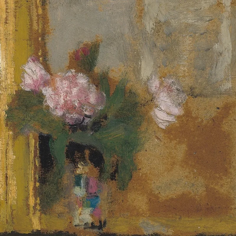 Vase De Fleurs Sur Une Cheminée Édouard Vuillard