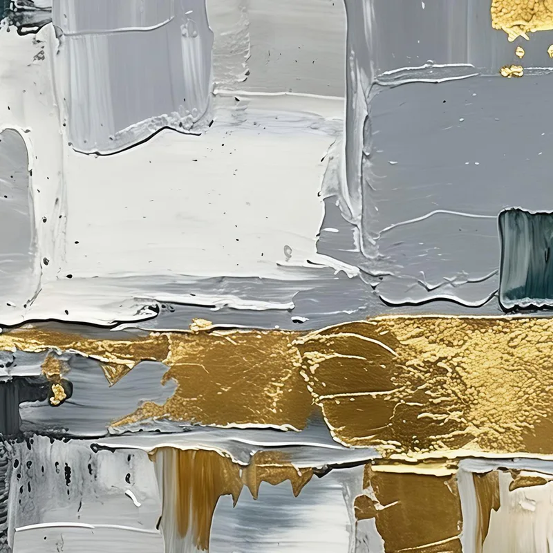 Gold und Grau Abstrakte Kunst drucken auf leinwand