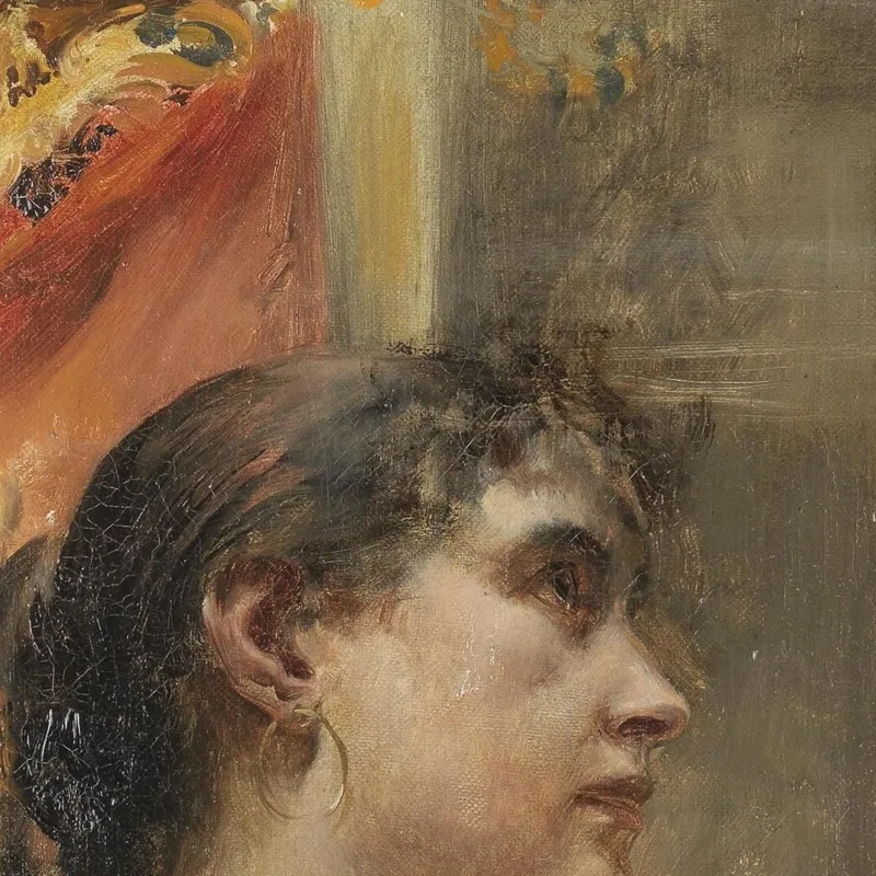 Devozione Nella Chiesa Eduard Veith quadro stampa su tela