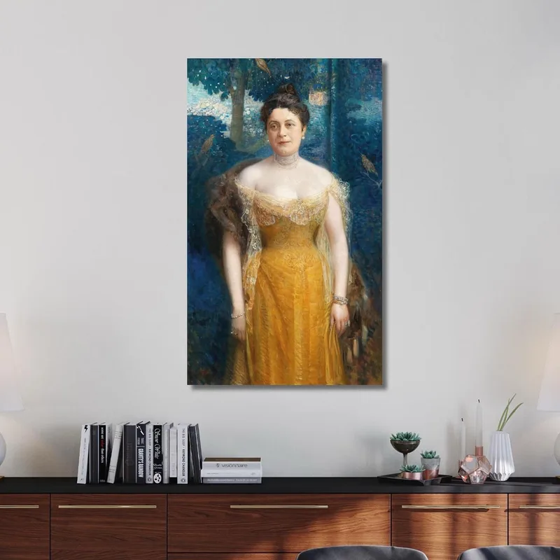 Porträt Von Louise Dobner Von Dobenau Eduard Veith