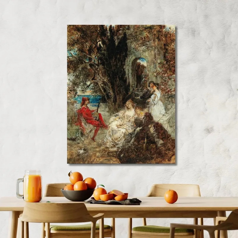 Serenade Eduard Veith canvas print