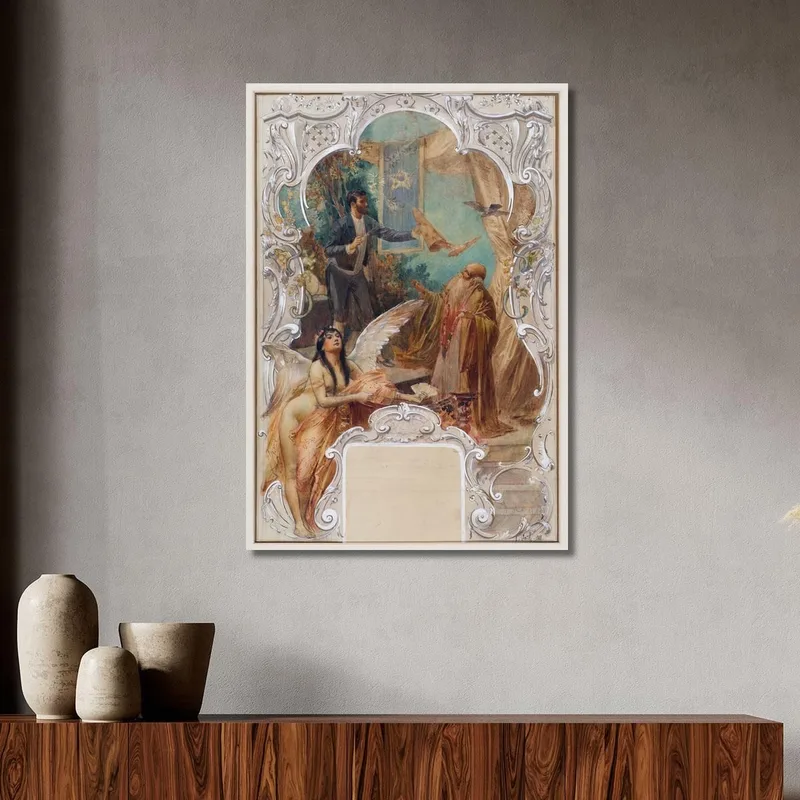 Juggler Eduard Veith canvas print
