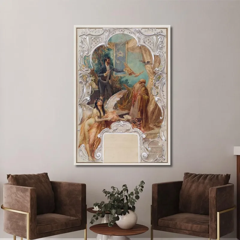 Juggler Eduard Veith canvas print