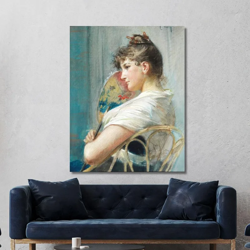 The Japanese Fan Eduard Veith canvas print