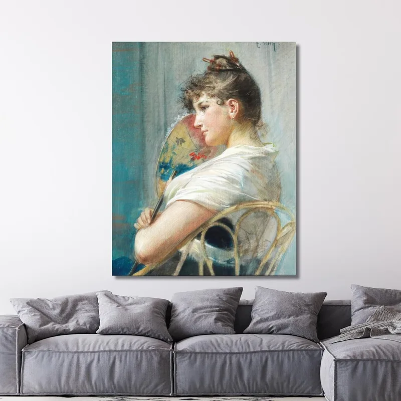 The Japanese Fan Eduard Veith canvas print