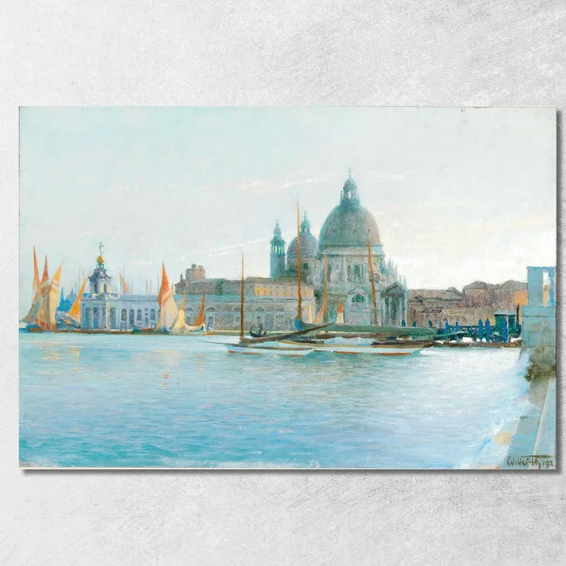Venezia - Santa Maria Della Salute Eduard Veith quadro stampa su tela