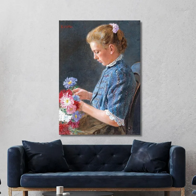 Viennese Girl From The Naschmarkt Eduard Veith canvas print