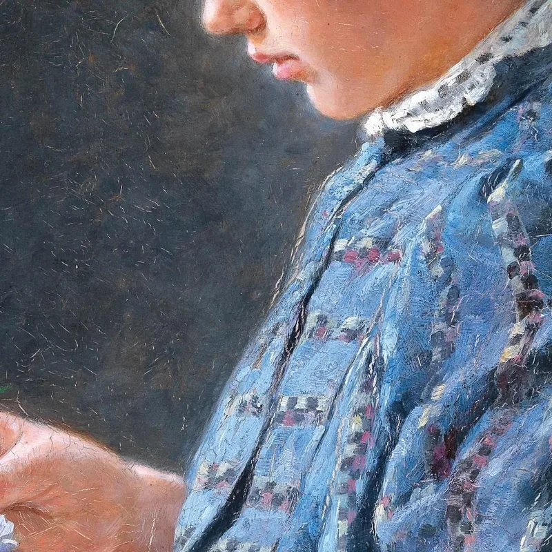 Viennese Girl From The Naschmarkt Eduard Veith canvas print