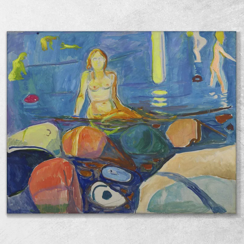 Femme Et Enfants Au Bain Edvard Munch