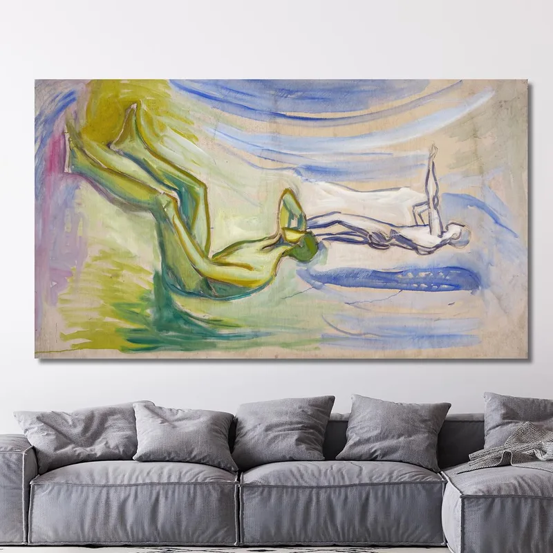 Men Turning Towards The Sun Edvard Munch