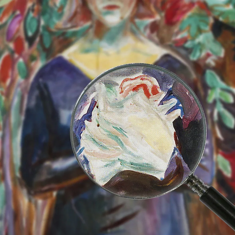 Modelo En El Jardín Edvard Munch