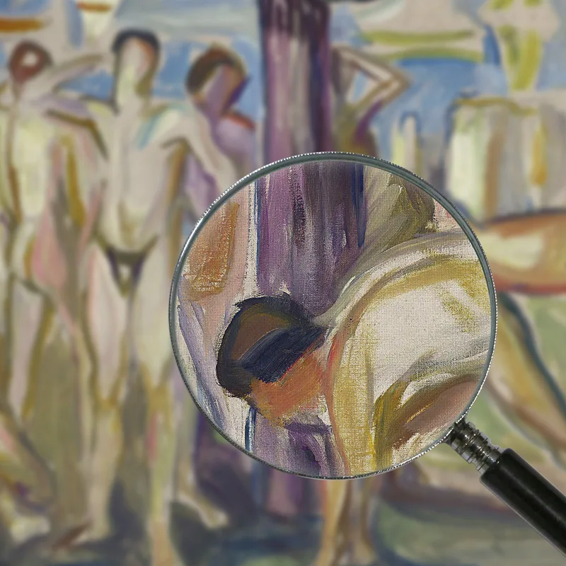 Hommes Nus Dans Un Paysage Edvard Munch