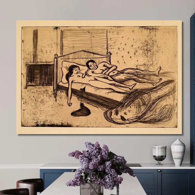 Los Amantes Muertos Doble Suicidio Edvard Munch