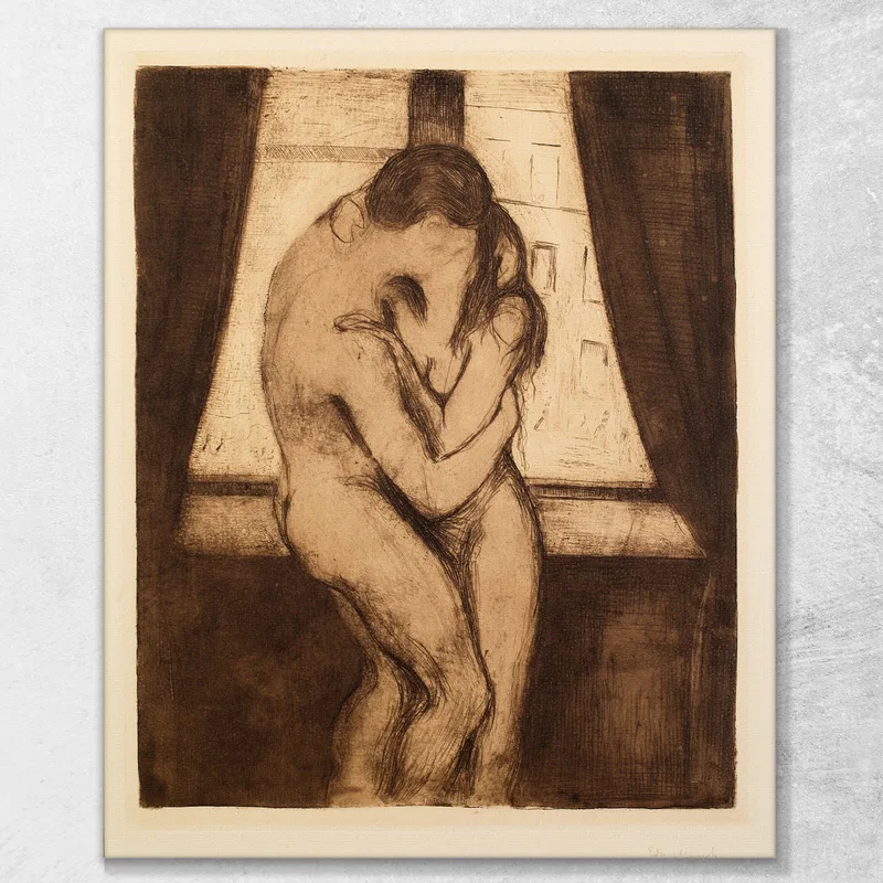 Der Kuss 2 Edvard Munch